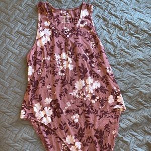 American Eagle floral body suit
